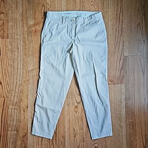 TALBOTS Light Khaki Girlfriend Chino Pants, Size 2P